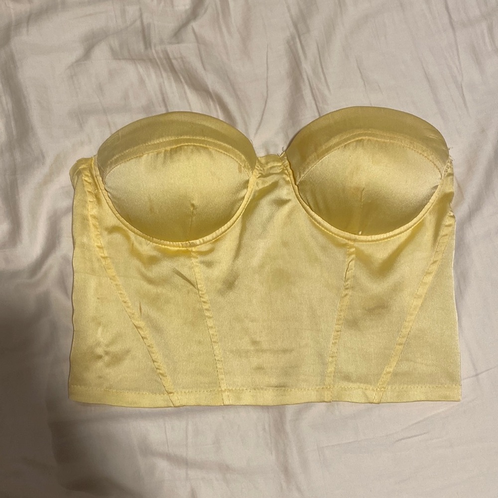 see caption! Yellow princess polly bustier